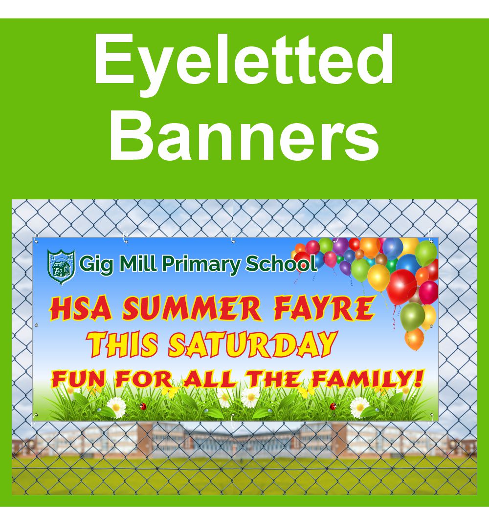 Eyeletted Banners